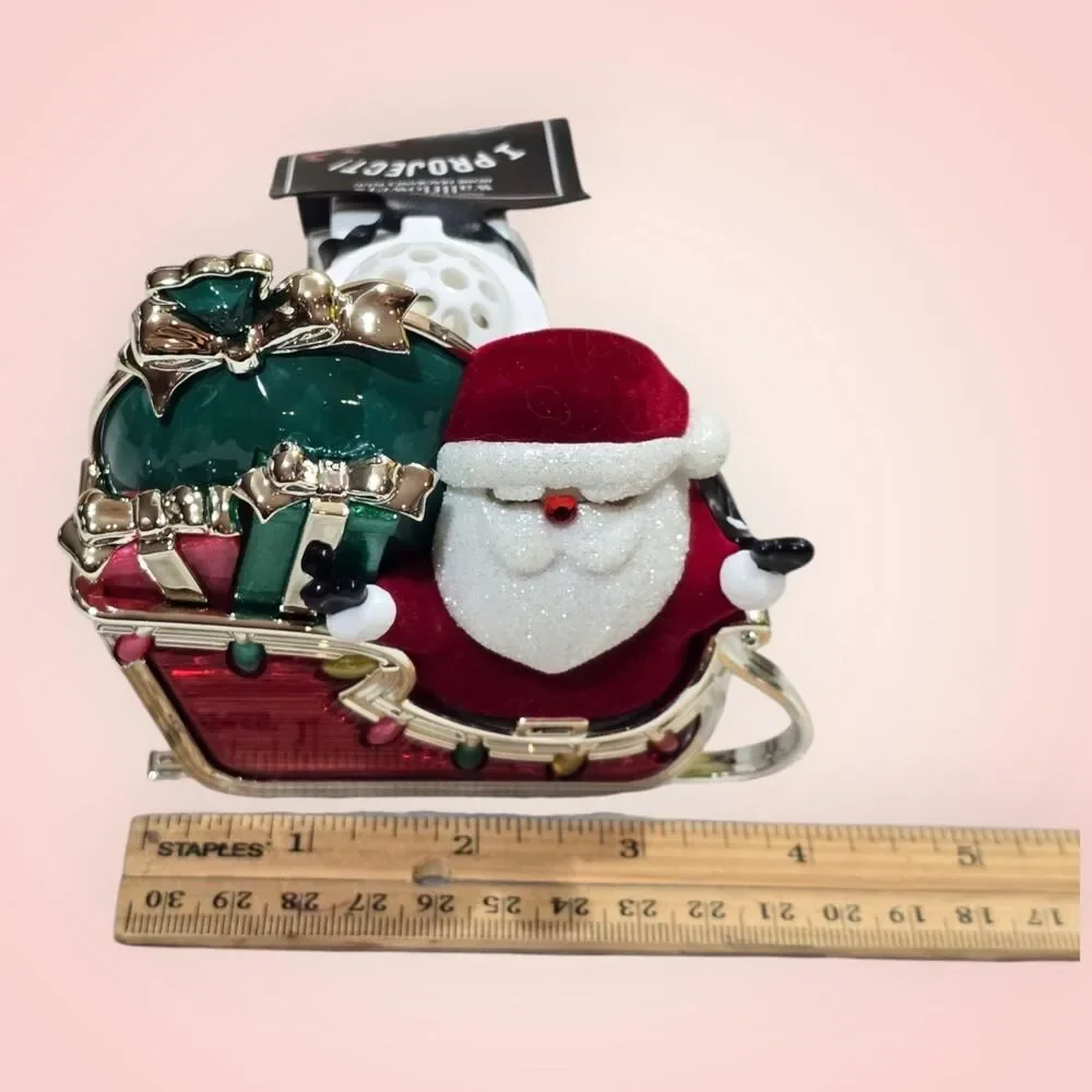 Bath &‎ Body Works SANTA'S SLEIGH PROJECTOR Wallflower Plug NIGHTLIGHT Light Up